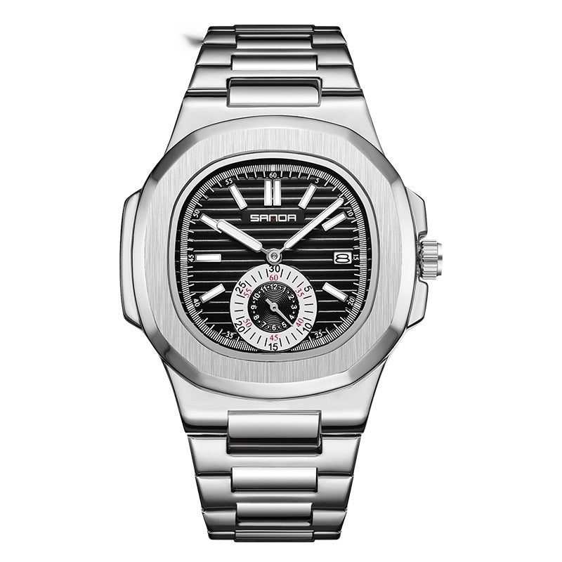 Calendar Watch 7020 Stainless Steel Watch