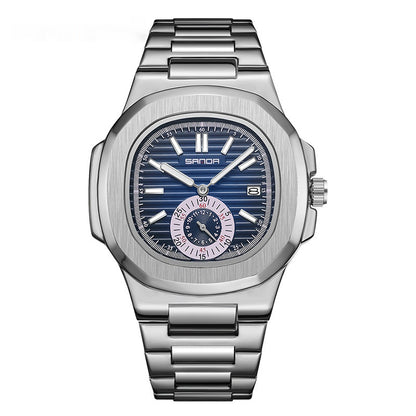 Calendar Watch 7020 Stainless Steel Watch