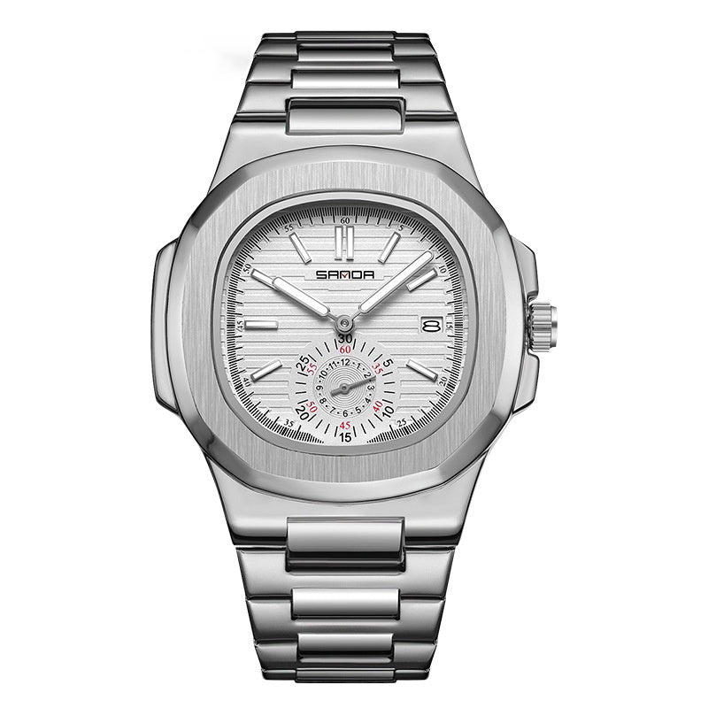 Calendar Watch 7020 Stainless Steel Watch