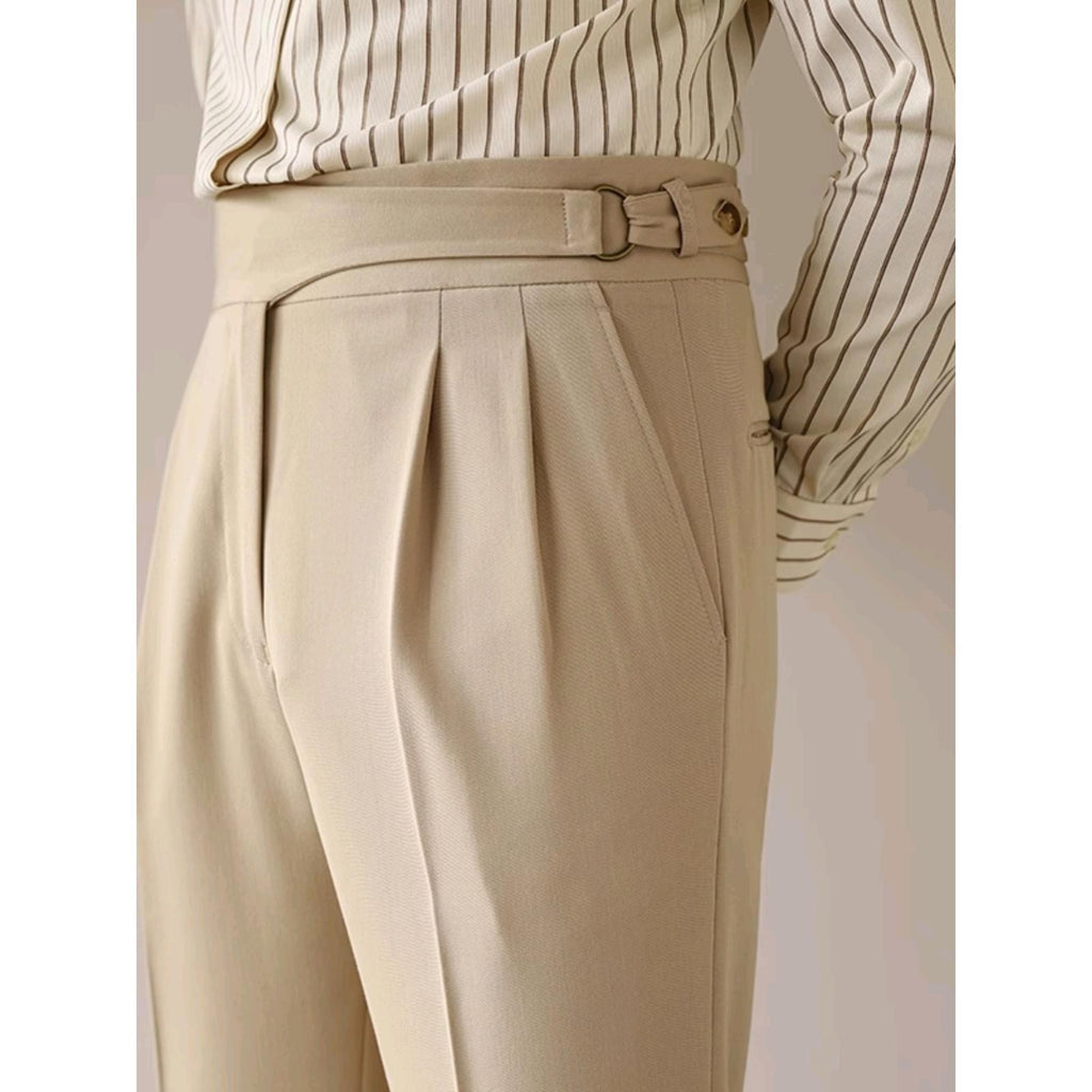 High Waist Slim Fit Business Casual Trousers