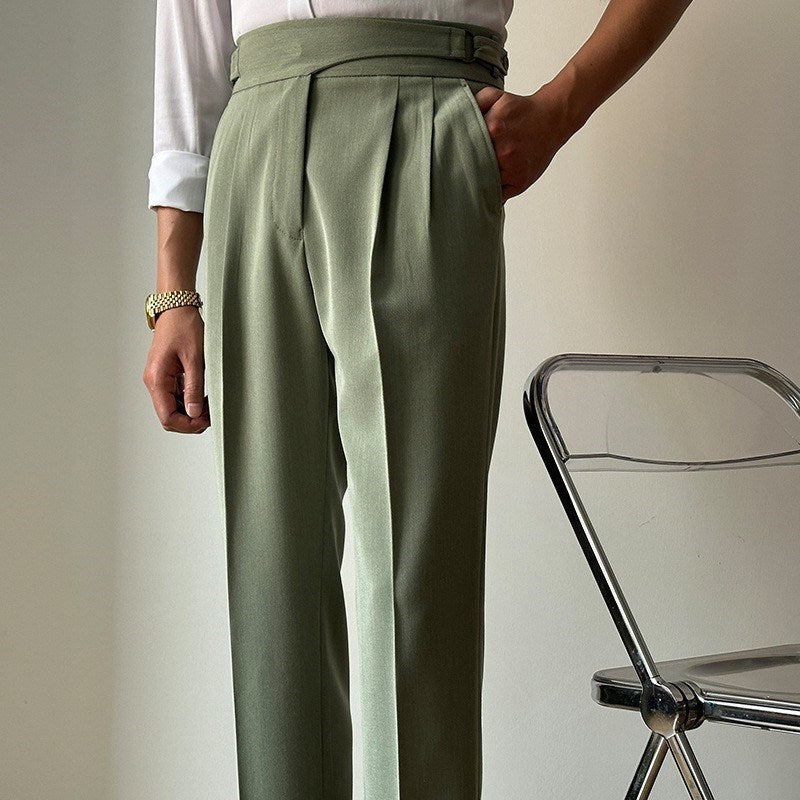 High Waist Slim Fit Business Casual Trousers