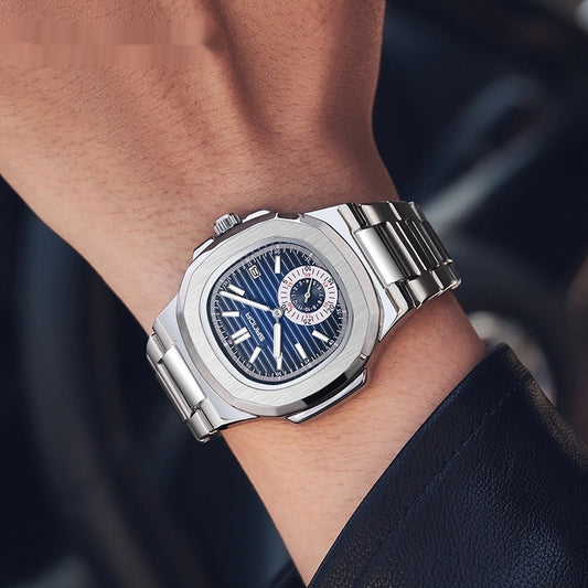 Calendar Watch 7020 Stainless Steel Watch